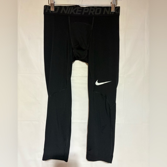 Nike Pro DriFit Men's Black Compression tights sz medium - Picture 1 of 6